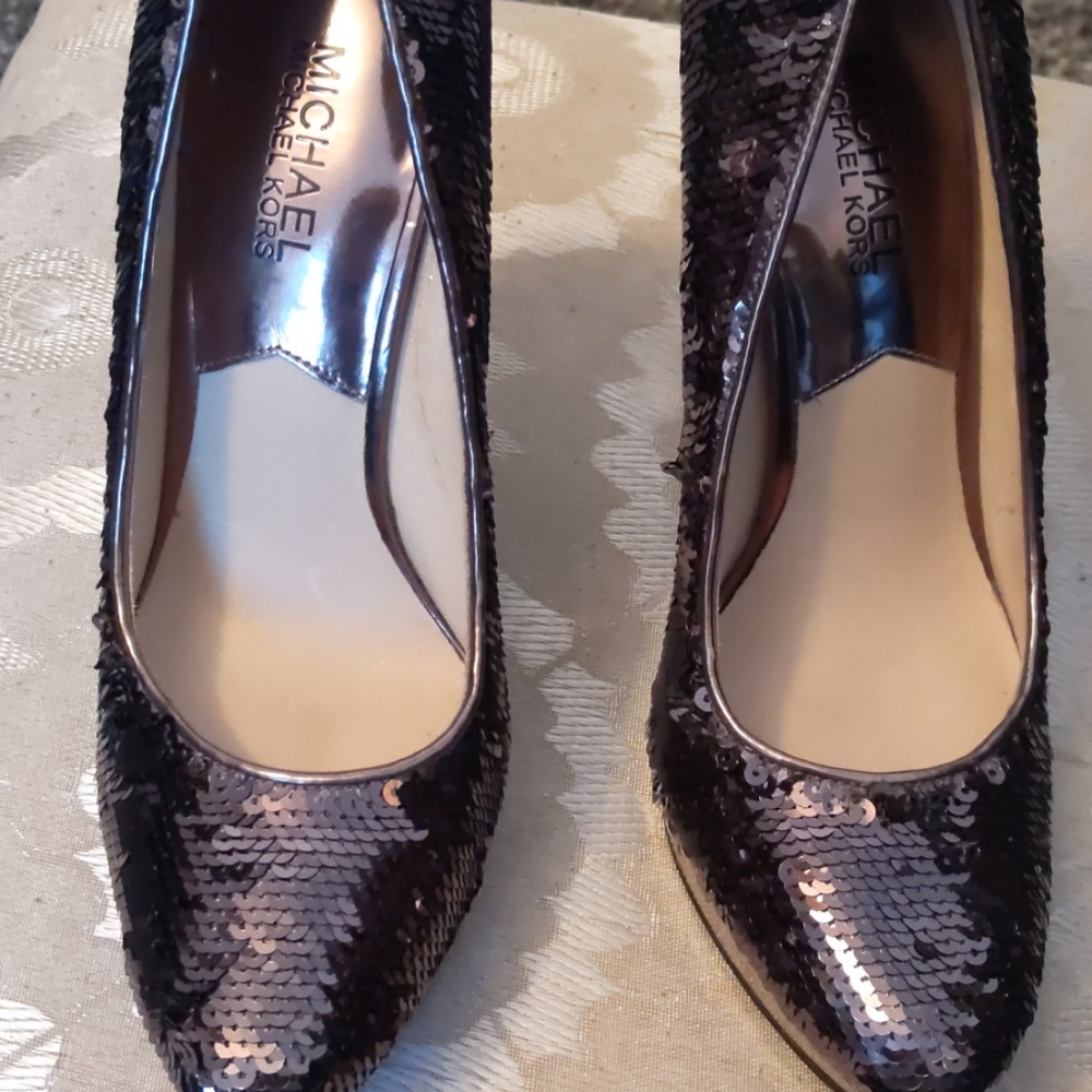 Micheal kors high heels sequin stunning size 8 - Picture 5 of 5